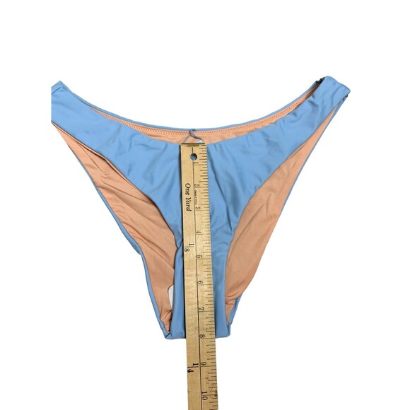 New! J.Crew Bikini Bottom Women’s Small Curved Waist Cheeky Blue Mist BC125 - Picture 4 of 7